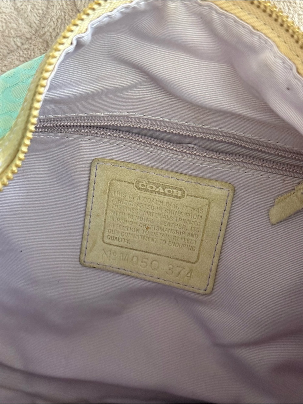 Coach Vintage Y2K colorful patchwork shoulder bag - Picture 9 of 12